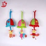 Baby bed hanging toy musical plush toy
