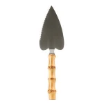 Bake BBQ pastry pancake pie pizza dessert heart shape stainless steel bamboo root wood handle cake server shovel cutter