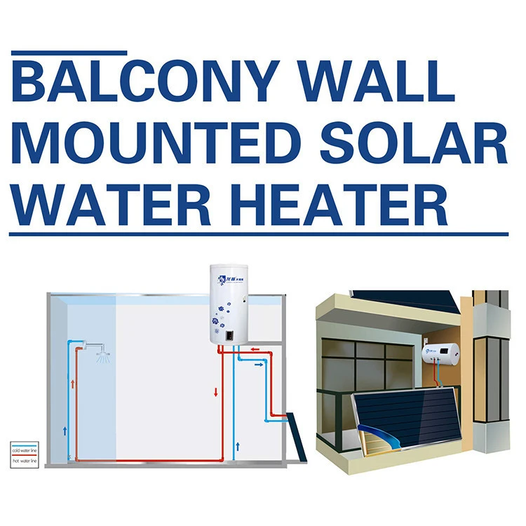 balcony wall mounted solar water heater