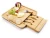 Bamboo Cheese Board with Cutlery Set Serving Meat Board with Slide-Out Drawer with 4 Stainless Ste