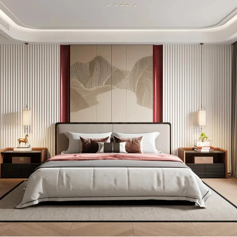 Buy Bamboo Wood Fiber Integrated Wall Panel Tv Background Wall Wood ...