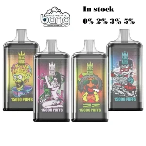 Bang King 15000 Puffs Disposable E Cigarettes Vape 20 Flavors 25ml Prefilled Pod 1.0ohm Mesh Coil 650mAh Rechargeable Battery Puff 15K Bang Vape