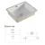 Import bathroom ceramic rectangle undercounter sink hand wash basin from China