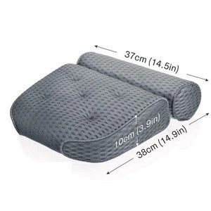 Bathtub Pillow, Large Spa 4D Air Mesh Bath Pillow, Luxury Comfortable Soft Bath Cushion Headrest