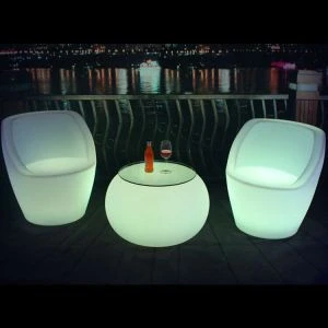 Battery LED party chairs led glowing chair PP Bar Chair