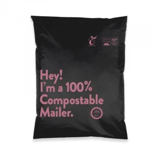 BE01 Corn Starch 100% biodegradable and Compostable Mailer Shipping bags Self Seal Mailing Bag