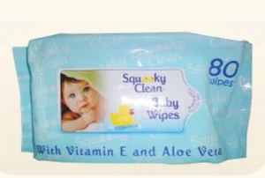Beauty star 80pcs Non Woven Baby wipe Wet Tissue