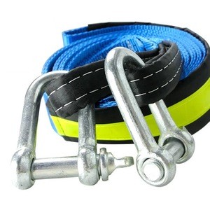 Best heavy duty car tow rope with hooks / Short nylon recovery strap for truck