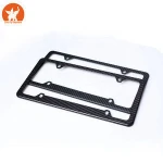 best price American standard carbon fiber real License plate frame for car