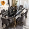 Best price easy to clean composite acrylic solid surface marble dining table