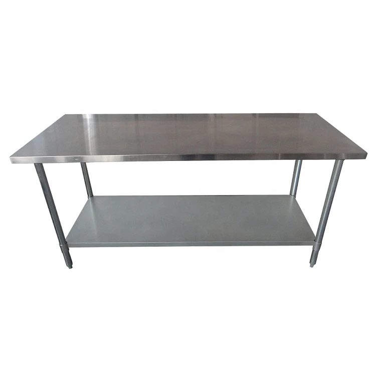 Best Quality Commercial Work Table With Undershelf Stainless Steel Industrial Work Bench