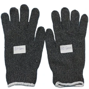 Best quality grey cotton gloves for safety purpose