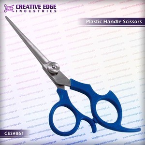Best Quality Plastic Handle Barber Scissors/shears CES 861