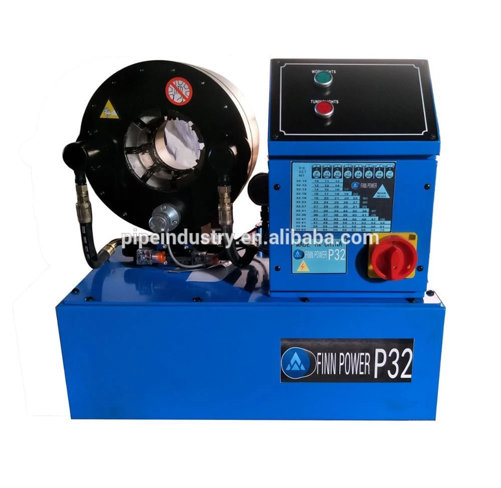 Best selling automatic hydraulic p32 finn power hose crimping machine price for sale