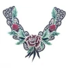 Big Flower Iron on Embroidered Appliques Patch Embroidered Lace Fabric Ribbon Trim Neckline Collar