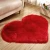 Import Big red plush polyacrylonitrile fiber heart-shaped carpet mat Hand tufted wool rugs and carpets living room home carpets from China