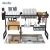 Import Black 95cm Metal Stainless Steel Kitchen Space Save Drying Dish Rack Over Sink from China