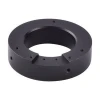 Black anodized aluminum plate cnc machining part with wire cutting process