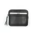 Import Black Cowhide Leather Small Wallet Coin Purse With Zip Coin Pocket And Card Holder from China