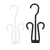 Import black PP plastic shoes hanger hook wholesale from China
