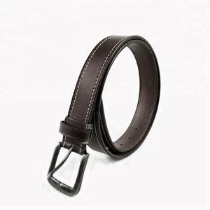 Black/Brown 43 inch Genuine Handmade Leather Belt Mens Fashion Belt