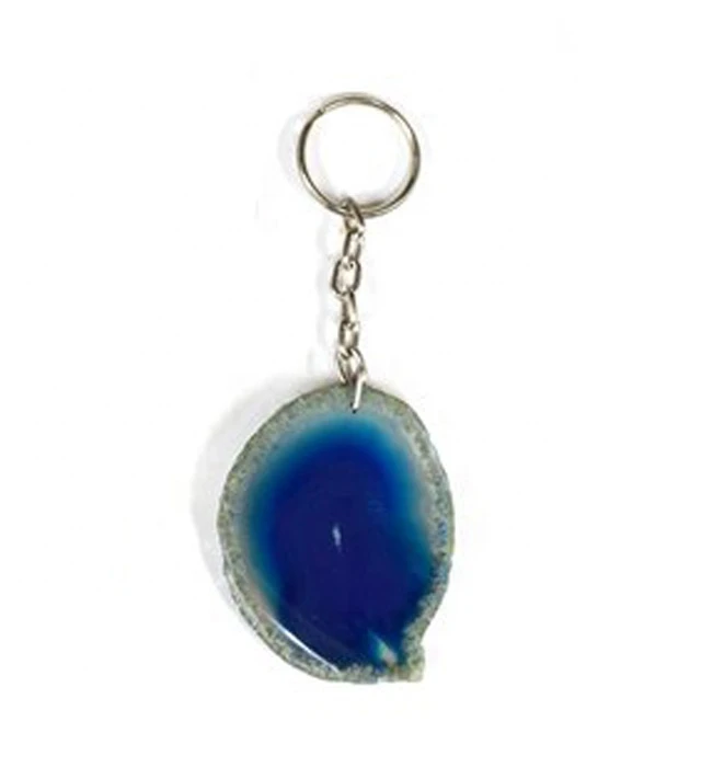 Blue Agate Coaster Key chain: Wholesaler, Supplier & Manufacturer of Agate Stone Products