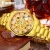 Import BOSCK mens luxury gold stainless steel mechanical skeleton watch from China