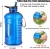 BPA Free Half Gallon Hydration Jug Reusable Large Motivational Bottle Sports Water Bottle for Sports Camping Outdoor Biking