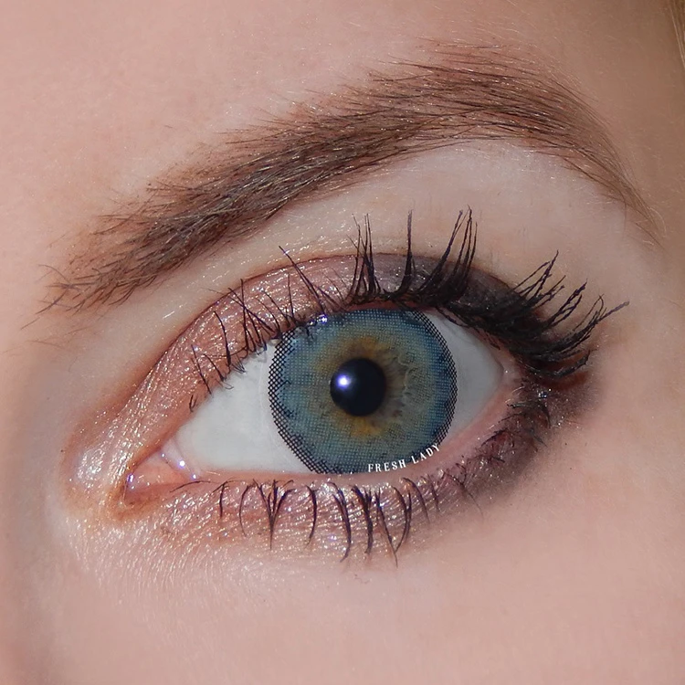 Brands Highlight Collection natural navy blue color Contact Lenses for dark eyes