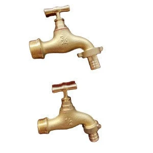 brass bibcock for bathroom Hot Cold Water