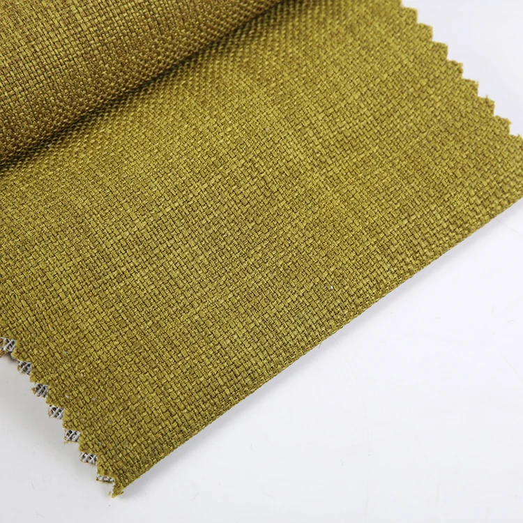 Breathable Shrink-resistant Water-soluble Polyester Upholstery Linen Fabric