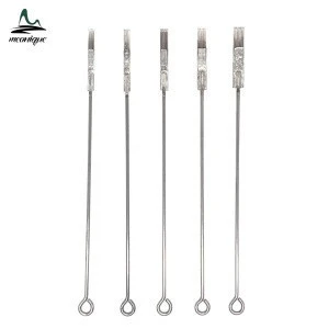 Bugpin Curved Magnum Wholesale OEM Professional Pre-made Custom 316L Stainless Steel Sterilized 0.30mm Needle Tattoo CM Needles