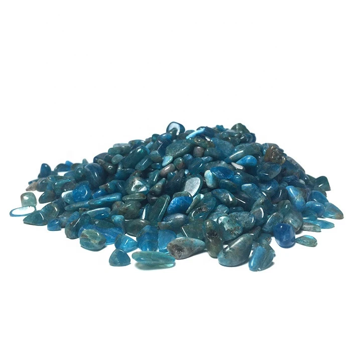 Bulk Special blue natural quartz crystal gravel rough blue apatite
