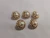 Import Button Factory Wholesale High Quality Decorative Flowers Sewing Button Gold Metal Pearl Shank Buttons For Clothes from China