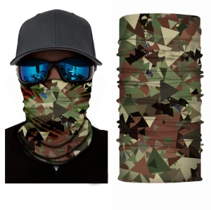 Camouflage Camo Neck Gaiter Mission Cooling Tube Summer Pack Rave Extra Large Turban Fashionable Half Face Military Bandana