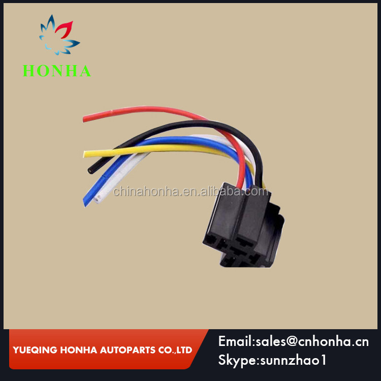 Car Vehicle Auto JD1914 5 Pin 12V 40A automotive Relay with socket wire harness
