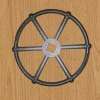 carbon steel straight six-spoke square hole handwheel for valve(manufacturer)