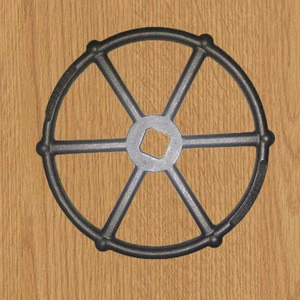 carbon steel straight six-spoke square hole handwheel for valve(manufacturer)