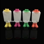 Cartoon Square Man Candy Bottle Packaging Toy for Promotion Sale