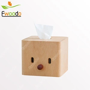 Cartoon wooden tissue Box