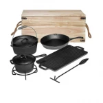 Buy German Masterclass Premium Parini Cast Iron Enamel Cookware Set For  Kitchen Ware Cooking Pot Non Stick Camping Induction Pan Set from  Shijiazhuang Sarchi Trade Co., Ltd., China
