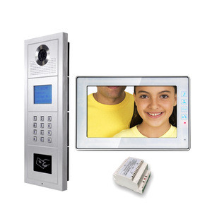 CAT 5 network high quality Multi Apartment video door phone building audio / video intercom system for apartments