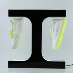 CE, FCC certificate High quality double shoe display rack magnetic rotating double shoe display shelf