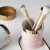 Import Ceramic Marble Pattern Pencil Cup Office Desktop Organizer Makeup Brush Holder Desk Pen Holder from China