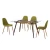 Import Cheap dinning furniture restaurant modern 6 chairs room glass dining table set from China