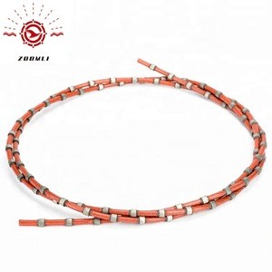 Cheap Price Diamond Coated Steel Wire Saw For Stone Cutting Machine