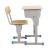 Import Cheap single seat wooden student desk and chair school desk and chair from China