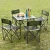 Import cheap wholesale outdoor furniture portable foldable banquet camping table folding picnic table 4 seat wholesale picnic table set from China