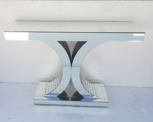 Cheapest Price Living Empire Mirrored Sofa Table Italian Design Hall Way Console Table Furniture