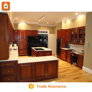 Buy Cherry Solid Wood Kitchen Cabinet And Modern Kitchen Cabinet Made ...